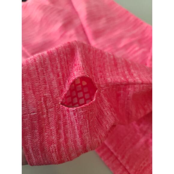 Nike Golf Dri-fit red pink 1/4 zip long sleeve pullover shirt thumbholes - small - Picture 4 of 5